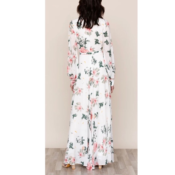 YUMI KIM Giselle White Floral Long Sleeve Maxi Dress - Picture 2 of 5